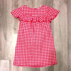 Red & White Short sleeve dress